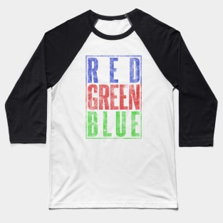 Lettering RGB Color Baseball T-Shirt